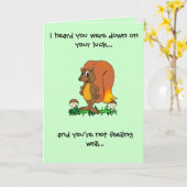 Onderaan op uw geluk… kaart (Gele Bloem)