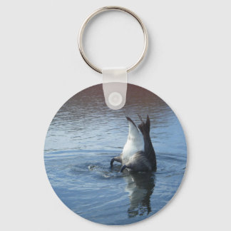 Onderaan staat omhoog sleutelhanger