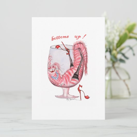 onderaan, tony fernandes-uitnodiging kaart (Staand voorkant)