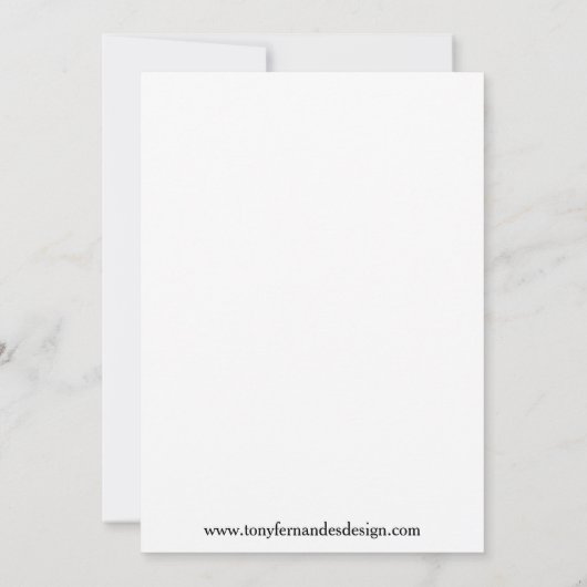 onderaan, tony fernandes-uitnodiging kaart (Achterkant)