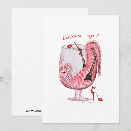 onderaan, tony fernandes-uitnodiging kaart (Voorkant / Achterkant)