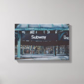 Onderaardse blauwvintonijn canvas afdruk (Voorkant)