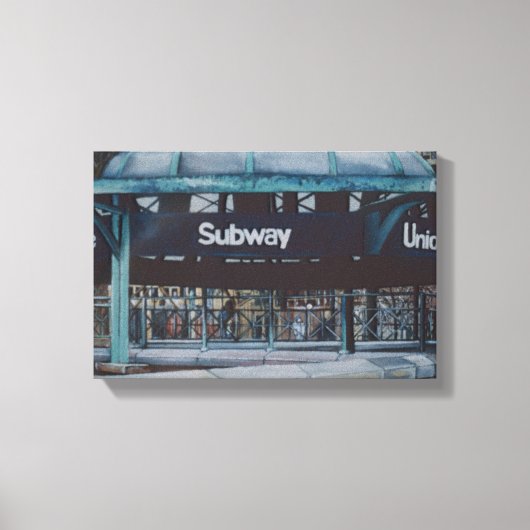 Onderaardse blauwvintonijn canvas afdruk (Voorkant)