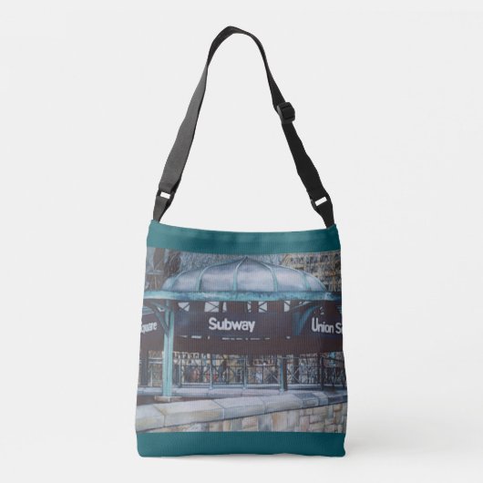 Onderaardse blauwvintonijn crossbody tas (Achterkant)