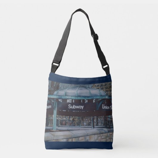 Onderaardse blauwvintonijn crossbody tas (Voorkant)