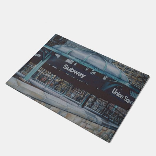 Onderaardse blauwvintonijn deurmat (Schuin)