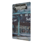 Onderaardse blauwvintonijn mini klembord (Angled2)