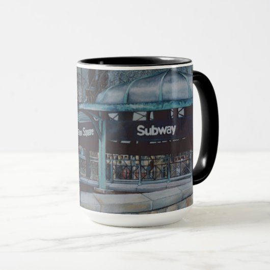 Onderaardse blauwvintonijn mok (Voorkant rechts)