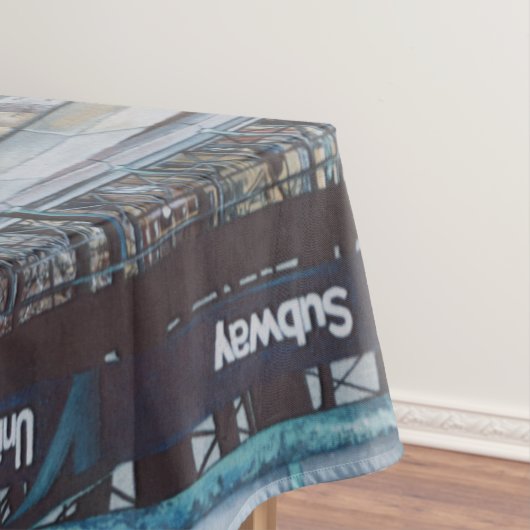 Onderaardse blauwvintonijn tafelkleed (Voorbeeld)