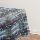 Onderaardse blauwvintonijn tafelkleed (Voorbeeld)