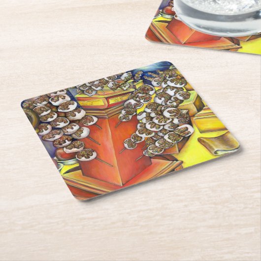 Onderafdeling Ruimte en handel Kartonnen Onderzetters (Schuin)