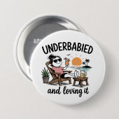 Onderbaba en er van genieten!  ronde button 7,6 cm (Voorkant /achterkant)