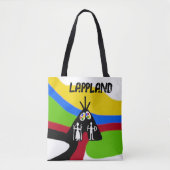 Onderbar samisk ontwerp tote bag (Voorkant)