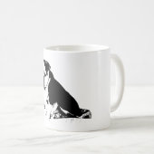 Onderbeet Attitude, Bold B&W Koffiemok (Voorkant rechts)