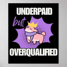 Onderbetaald Maar Overgekwalificeerd Poster