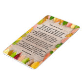 "Onderbewust denken" gedicht op 4"x6" flex. magnet Magneet (Linkerzijde)