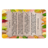 "Onderbewust denken" gedicht op 4"x6" flex. magnet Magneet (Horizontaal)