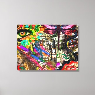 Onderbewuste Dreams Digitale Collage van KEB Canvas Afdruk