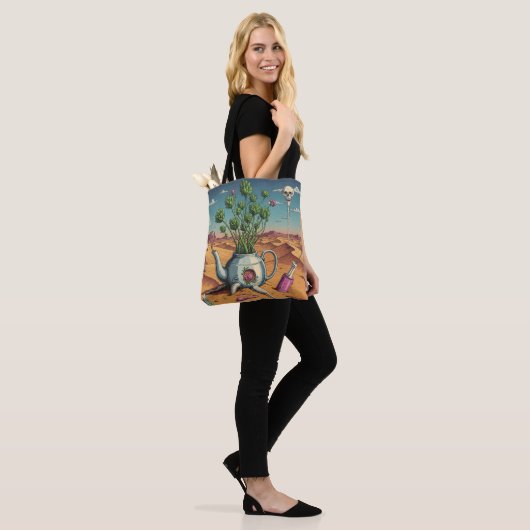 onderbewuste luchtspiegeling tote bag (Op model)