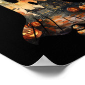 Onderbezette sarcastische Halloween-geest Poster (Hoek)