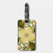 Onderbloem Fractal Bagagelabel (Achterkant verticaal)