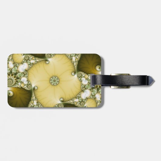 Onderbloem Fractal Bagagelabel (Achterkant horizontaal)