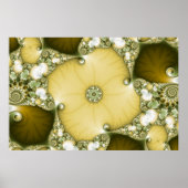 Onderbloem Fractal Poster (Voorkant)