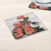 Onderbreek alsjeblieft het nieuws over koffietijdf kartonnen onderzetters (Schuin)