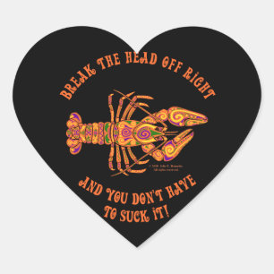 Onderbreek de Sticker van het hart van de zeekreef