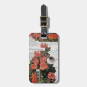 Onderbreek geen Geld Ochtend Koffie Thee Tijd Bagagelabel (Voorkant verticaal)