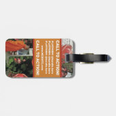 Onderbreek geen Geld Ochtend Koffie Thee Tijd Bagagelabel (Achterkant horizontaal)