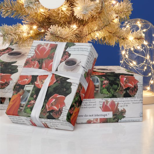 Onderbreek geen Geld Ochtend Koffie Thee Tijd Cadeaupapier (Feestdagen)