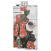 Onderbreek geen Geld Ochtend Koffie Thee Tijd Heupfles (Links)