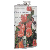 Onderbreek geen Geld Ochtend Koffie Thee Tijd Heupfles (Rechts)