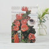 Onderbreek geen Geld Ochtend Koffie Thee Tijd Kaart (Staand voorkant)