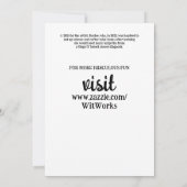 Onderbreek geen Geld Ochtend Koffie Thee Tijd Kaart (Achterkant)