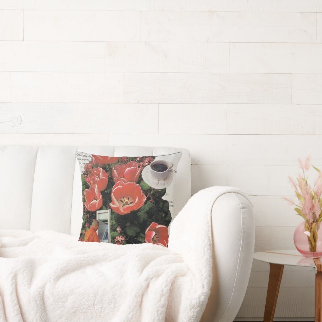 Onderbreek geen Geld Ochtend Koffie Thee Tijd Kussen (Bank)