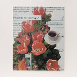 Onderbreek geen Geld Ochtend Koffie Thee Tijd Legpuzzel