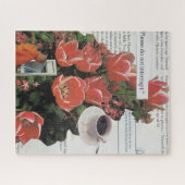 Onderbreek geen Geld Ochtend Koffie Thee Tijd Legpuzzel (Horizontaal)