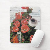 Onderbreek geen Geld Ochtend Koffie Thee Tijd Muismat (Met muis)