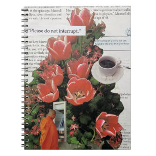 Onderbreek geen Geld Ochtend Koffie Thee Tijd Notitieboek