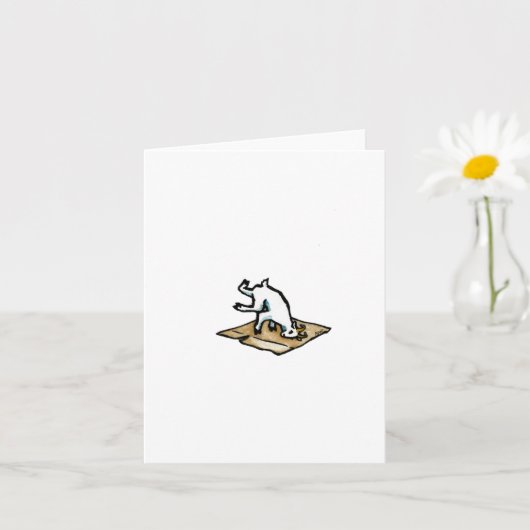 "Onderbreek het naar beneden", blanco wenskaart Kaart (Kleine Plant)