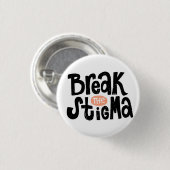 Onderbreek het stigma ronde button 3,2 cm (Voorkant /achterkant)