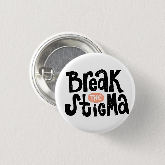 Onderbreek het stigma ronde button 3,2 cm (Voorkant /achterkant)