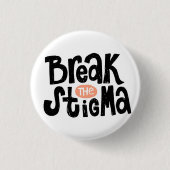 Onderbreek het stigma ronde button 3,2 cm (Voorkant)