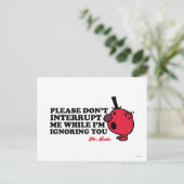 Onderbreek meneer Rude niet Briefkaart (Staand voorkant)