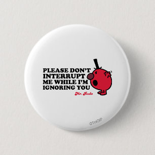 Onderbreek meneer Rude niet Ronde Button 5,7 Cm