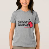 Onderbreek meneer Rude niet Tri-Blend Shirt (Voorkant)