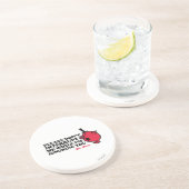 Onderbreek meneer Rude niet Zandsteen Onderzetter (Zijkant)