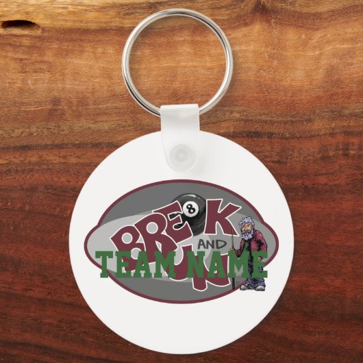 Onderbreken en rennen sleutelhanger (Voorkant)